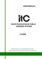 ITC VA-6ZRM User Manual