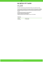 IPC ML CMP D2117P T Instruction Manual