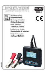 Hazet 4650-6 Operating Instructions Manual