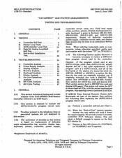 Bell System DATASPEED 4540 Testing And Troubleshooting