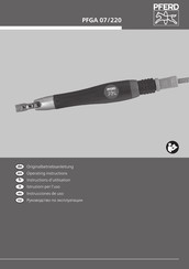 PFERD PFGA 07/220 Operating Instructions Manual