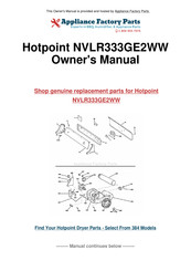 Hotpoint NVLR333GE2WW Owner's Manual