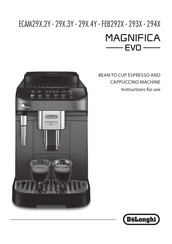 DeLonghi MAGNIFICA EVO FEB292 Series Instructions For Use Manual
