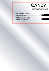 Candy MICG25GDFNIT User Instructions