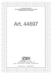 Gessi 44697 Bath Mixing Program