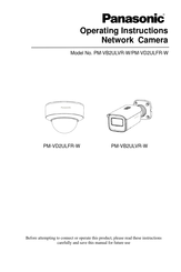 Panasonic PM-VD2ULFR-W Operating Instructions Manual