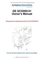 GE Compactall GCG950-01 Use And Care Manual