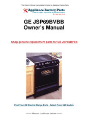 GE JSP69 Use And Care & Installation Manual