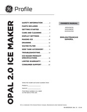 GE Profile OPAL 2.0 XPIOX3SYMO Owner's Manual