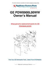 GE Profile PDW8900L00WW Owner's Manual