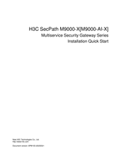 H3C SecPath M9000-X Installation, Quick Start