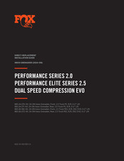 Fox DUAL SPEED COMPRESSION EVO Installation Manual
