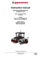 Dynapac CS1400 VI Instruction Manual