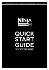 Ninja NUTRI-BLENDER PRO Quick Start Manual