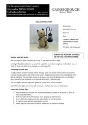 Gainsborough 611820 Instructions For Use Manual