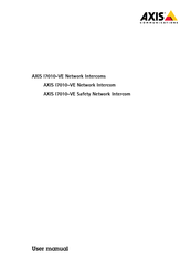 Axis I7010-VE User Manual