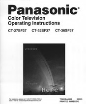 Panasonic CT-27SF37 Operating Instructions Manual