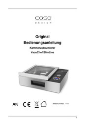 CASO DESIGN VacuChef SlimLine 1419 Instruction Manual