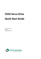 Servotronix CD3E Quick Start Manual