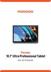 PORODO PD-TFHD10-BK Manual