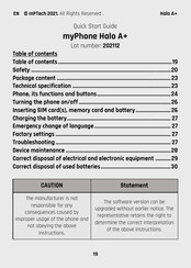 myPhone 202112 Quick Start Manual