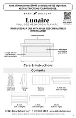 BABY DELIGHT Lunaire BD06180 Instructions Manual