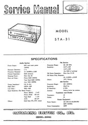 Sharp STA-31 Service Manual