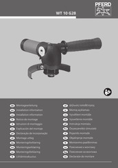 PFERD WT 10 G28 Installation Information