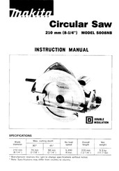 Makita 5008NB Instruction Manual