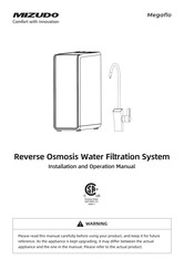 Mizudo Megaflo WP800A0G Installation And Operation Manual
