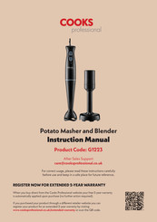Cooks Professional G1223 Instruction Manual
