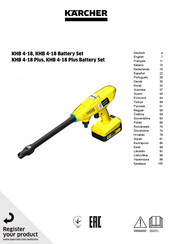 Kärcher KHB 4-18 Plus Manual