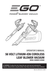 EGO LV5000E Operator's Manual