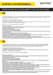 ENTAC ELMCWL12-B User Manual