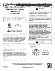Daikin DR80SN Installation Instructions Manual