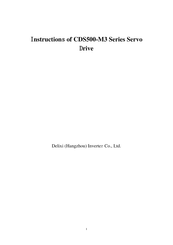 Delixi CDS500-M3-2S140H Instructions Manual