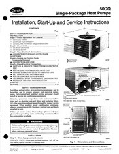 Carrier 50QQ Installation, Start-Up And Service Instructions Manual