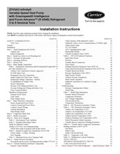 Carrier Infinity 27VNA348 Installation Instructions Manual