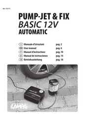 Lampa PUMP-JET & FIX BASIC 12V AUTOMATIC User Manual