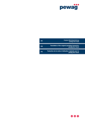 pewag Levo LH32 Translation Of The Original Operating Manual