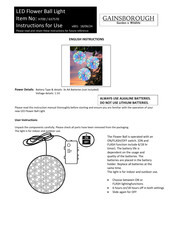 Gainsborough 637570 Instructions For Use Manual