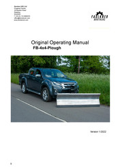 Kersten FAULKNER BROTHERS FB-4x4-Plough Original Operating Manual