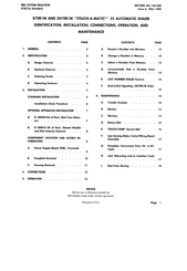 Bell System 2870B1M Identification, Installation, Connections, Operation, And Maintenance