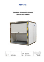 deconta Classic 2000 Operating Instructions Manual