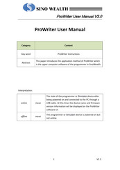 Sino Wealth ProWriter User Manual