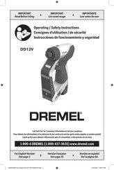 Dremel DD12V Operating/Safety Instructions Manual