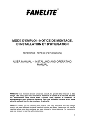 Fanelite FD75-DC20ARL User Manual, Installing And Operating Manual