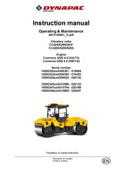Fayat Group DYNAPAC CC5200 Instruction Manual