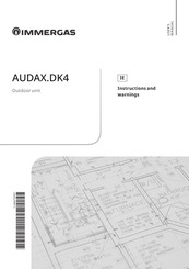 Immergas AUDAX.DK4 Instructions And Warnings