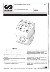 Samoa 366 060 Parts And Technical Service Manual